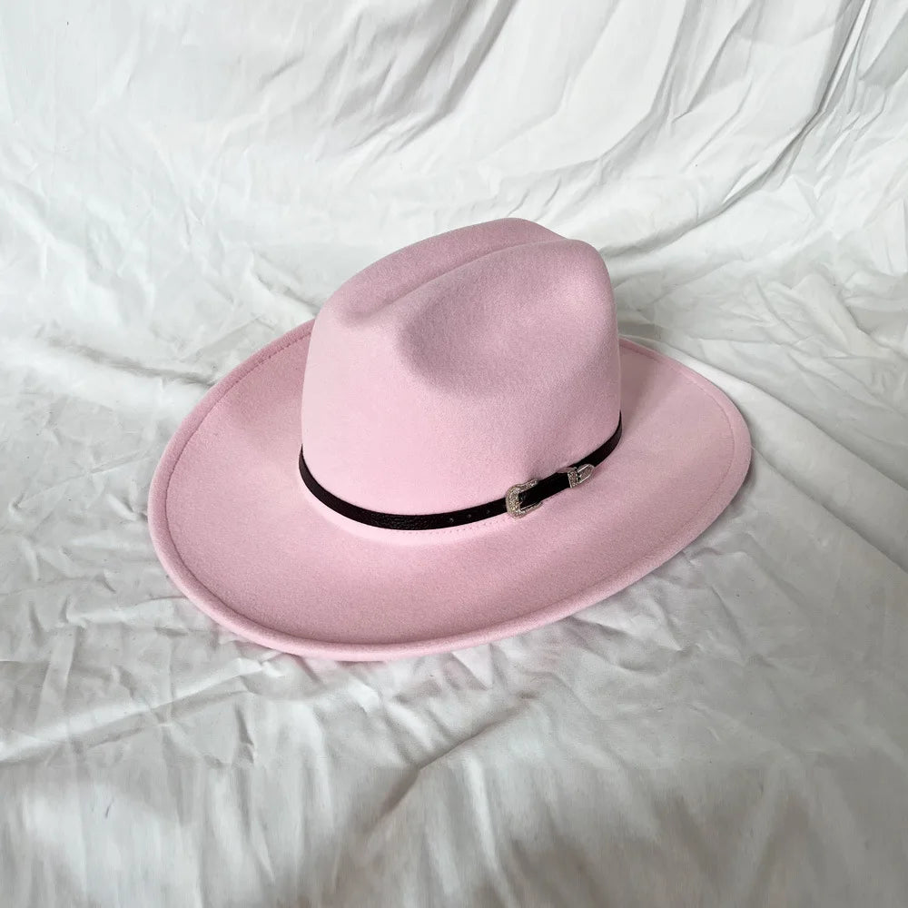 Vintage Western Cowboy Hat – Stylish Wide Brim Cloche for Men & Women