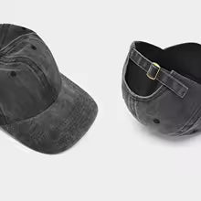 Emo Goth Distressed Baseball Cap Black Streetwear Hat For Alt Look And Concert Style