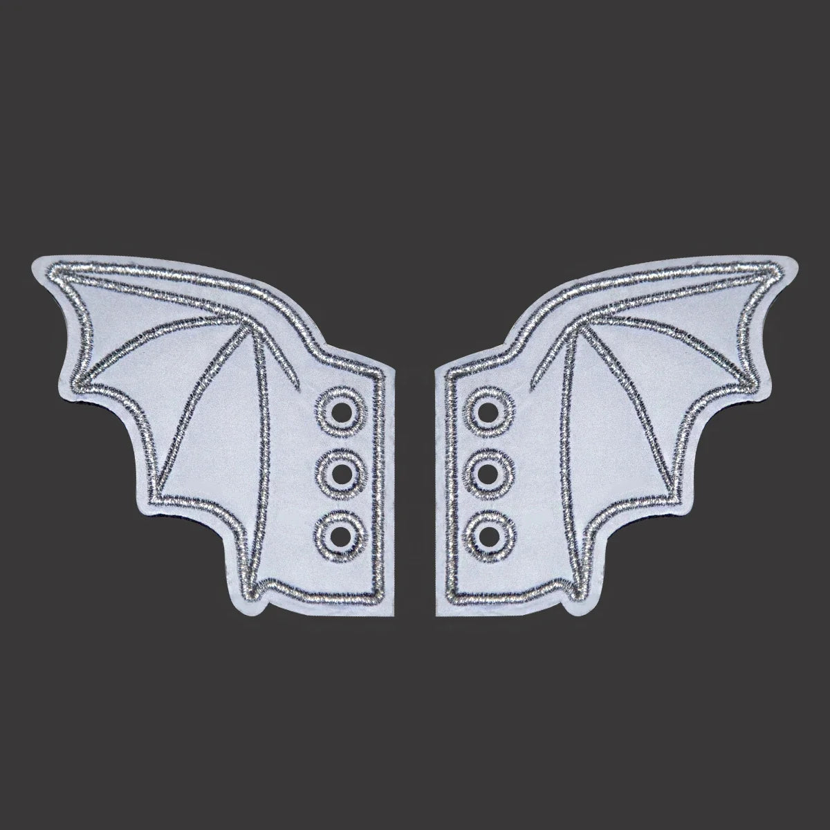 Bat Wings Shoe Charms Accessory For Sneakers Boots And  Shoes Iridescent Glitter DIY Decor