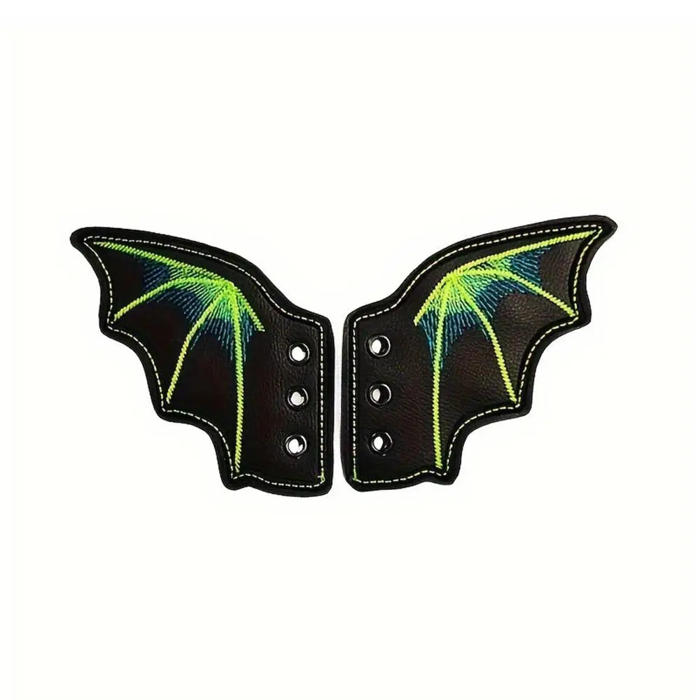 Goth Vibes Only 🖤 Bat Wing Shoe Charms for Punk Style