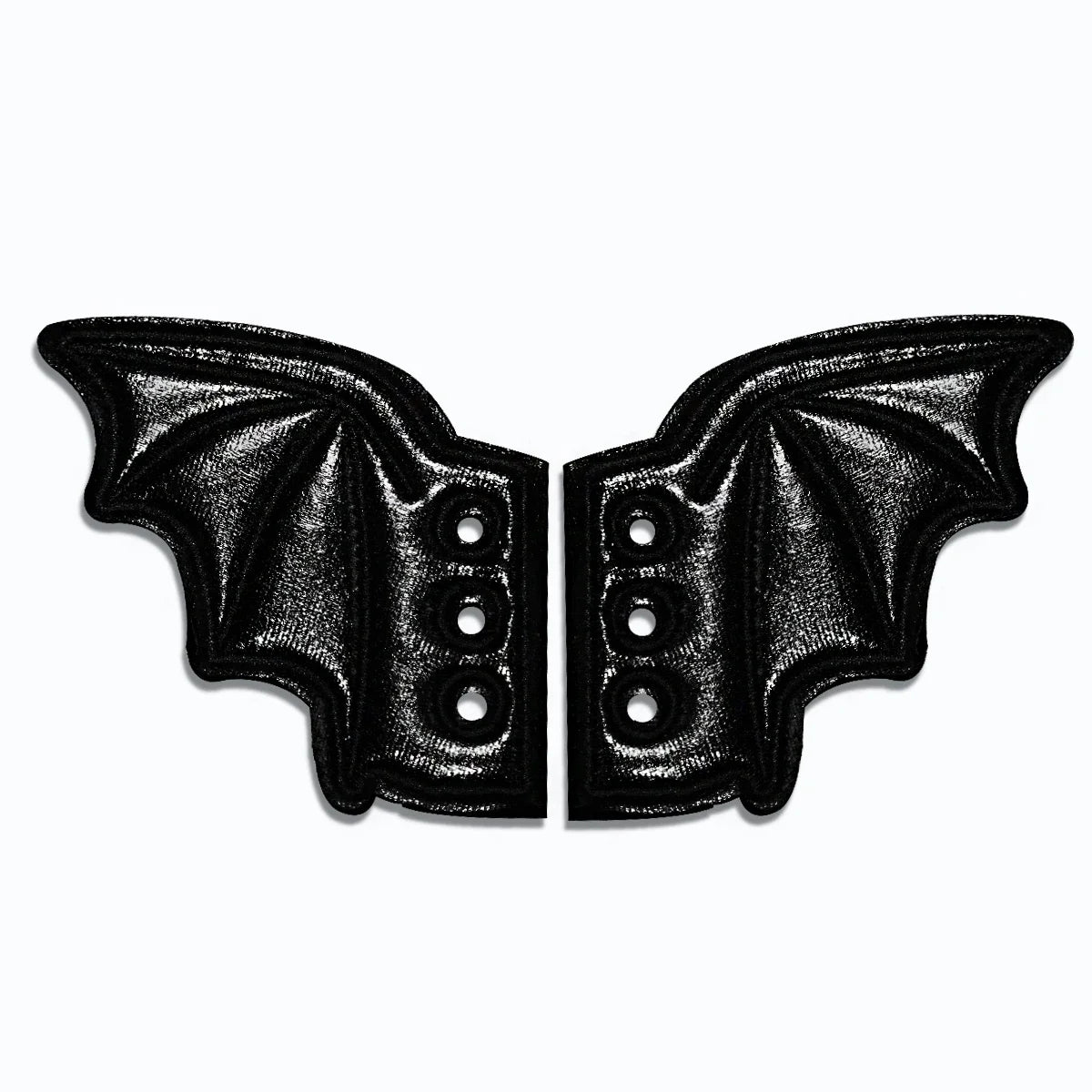 Bat Wings Shoe Charms Accessory For Sneakers Boots And  Shoes Iridescent Glitter DIY Decor