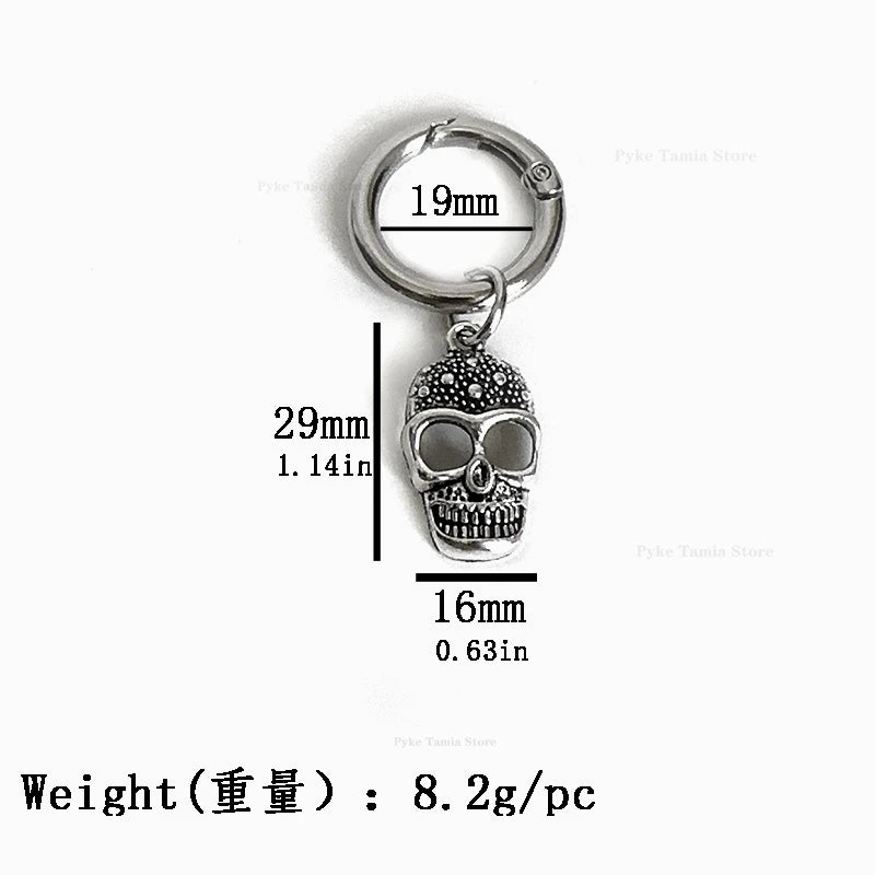 2-Pack  Shoe Buckles – Removable Boot & Shoe Accessories for Emo, Goth, Punk Style