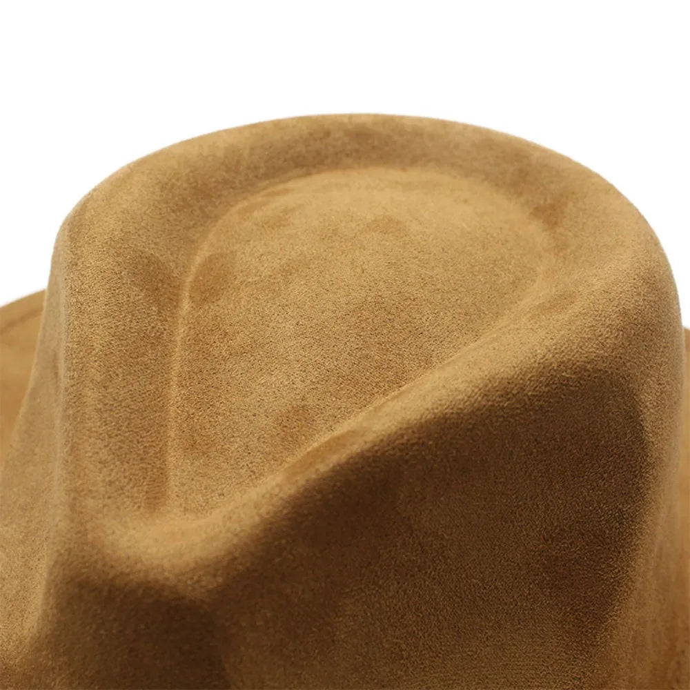 Western Cowboy Hat – Men’s Jazz Knight Felt Hat with Skull-Shaped Decoration, Ethnic Grassland Sombrero Style
