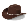 Classic Western Cowboy Hat – Unisex Cowgirl & Cowboy Hat with Sparkly Rhinestone Buckle Belt