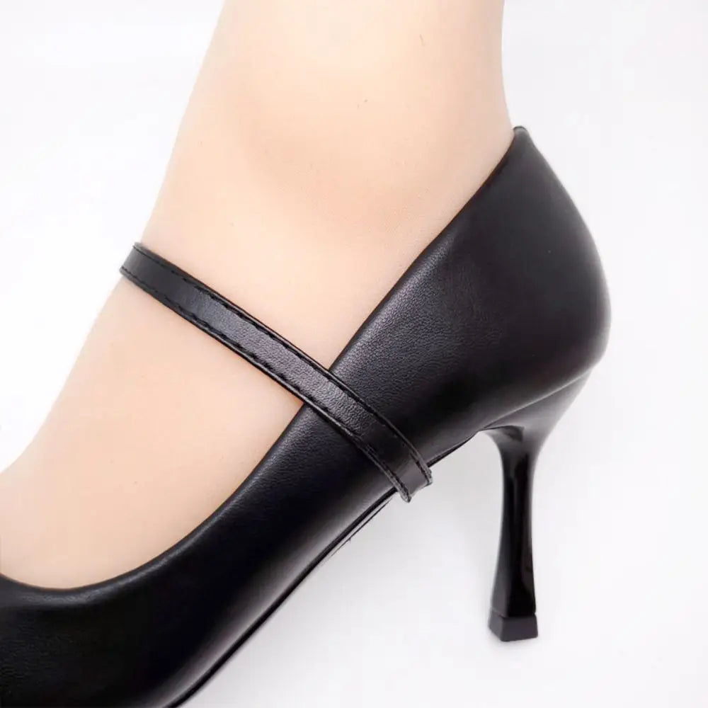 Anti Loose Adjustable Detachable Leather Shoes Strap For Women High Heels Secure Fit