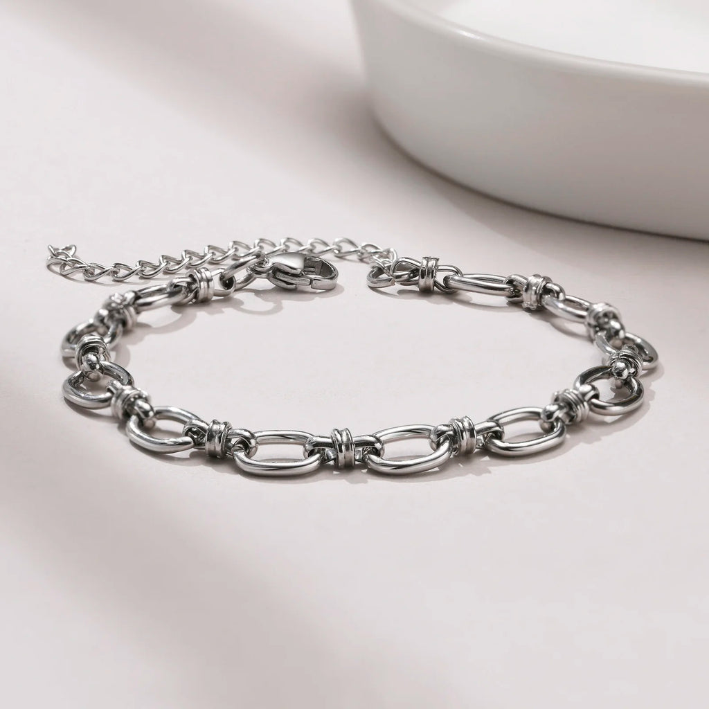 Stainless Steel Cross Bracelet Waterproof Fade Resistant Wristband