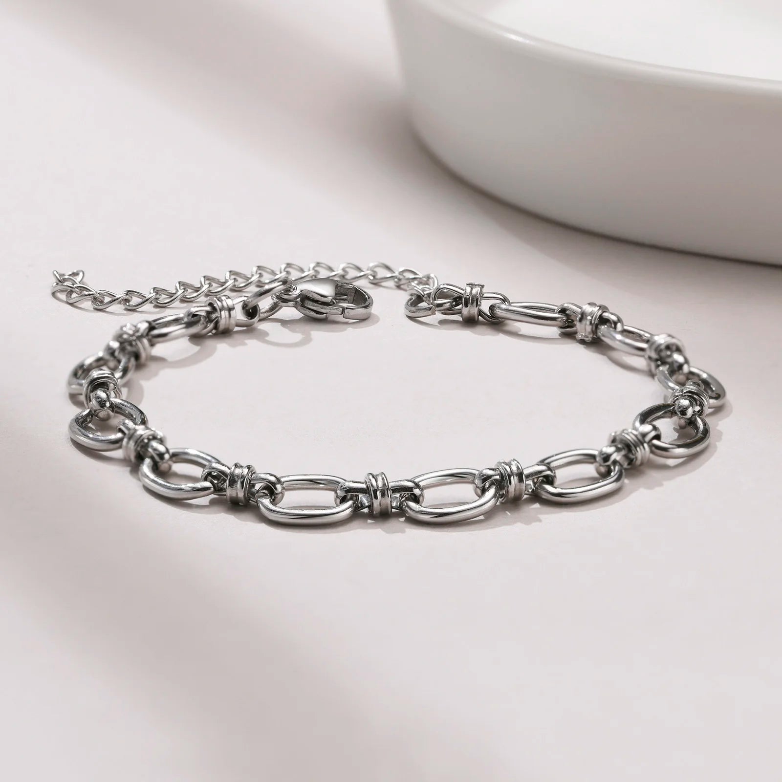 Stainless Steel Cross Bracelet Waterproof Fade Resistant Wristband