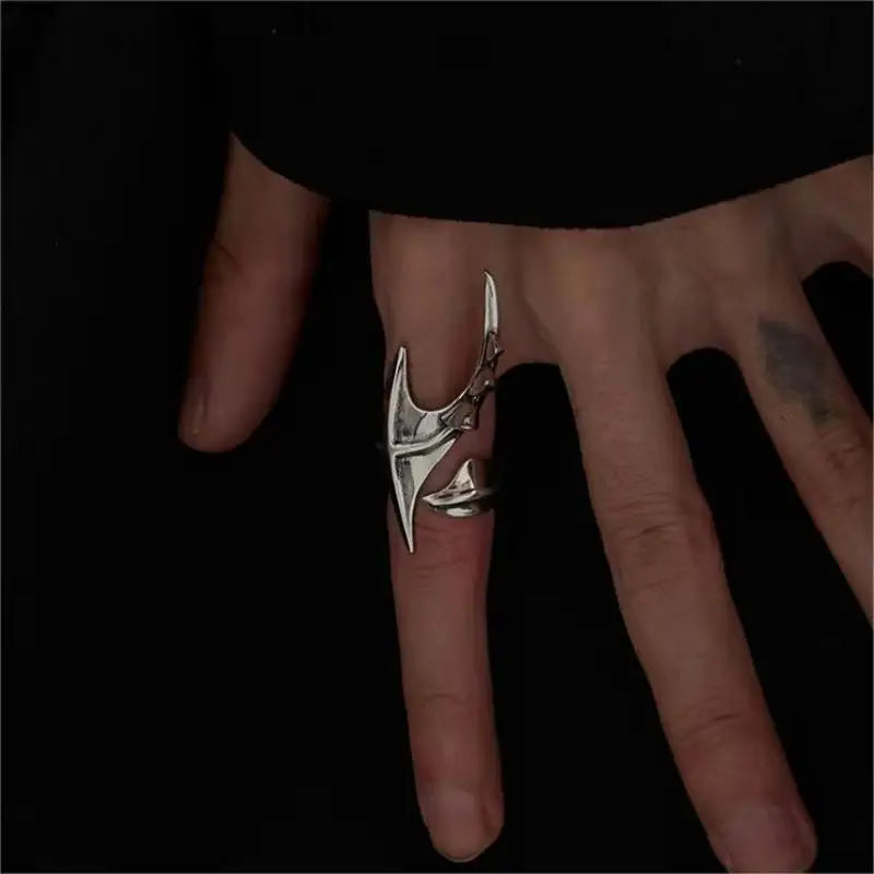 Cyberpunk Alien Irregular Ring Unisex Streetwear Jewelry For Hip Hop Carnival Accessories