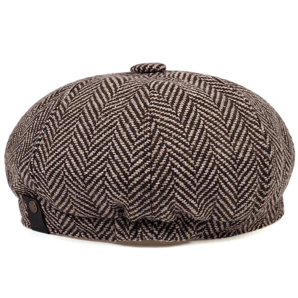Peaky Blinders style Fashion Cap For Men And Women Herringbone Flat Cap