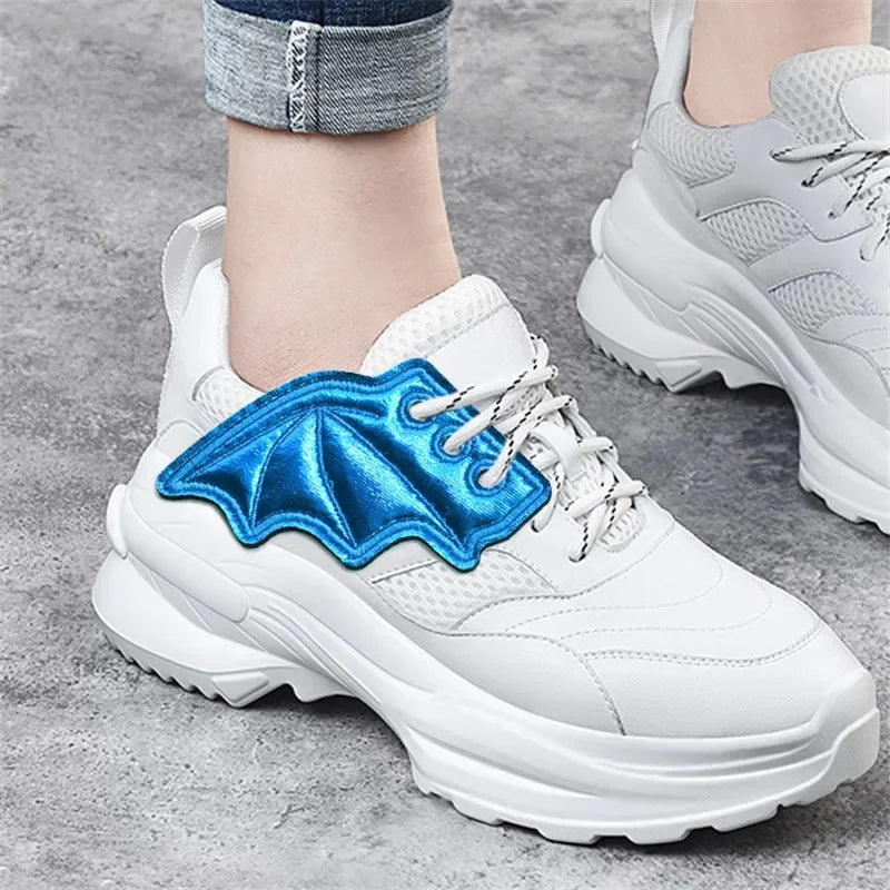 Bat Wings Shoe Charms Accessory For Sneakers Boots And  Shoes Iridescent Glitter DIY Decor
