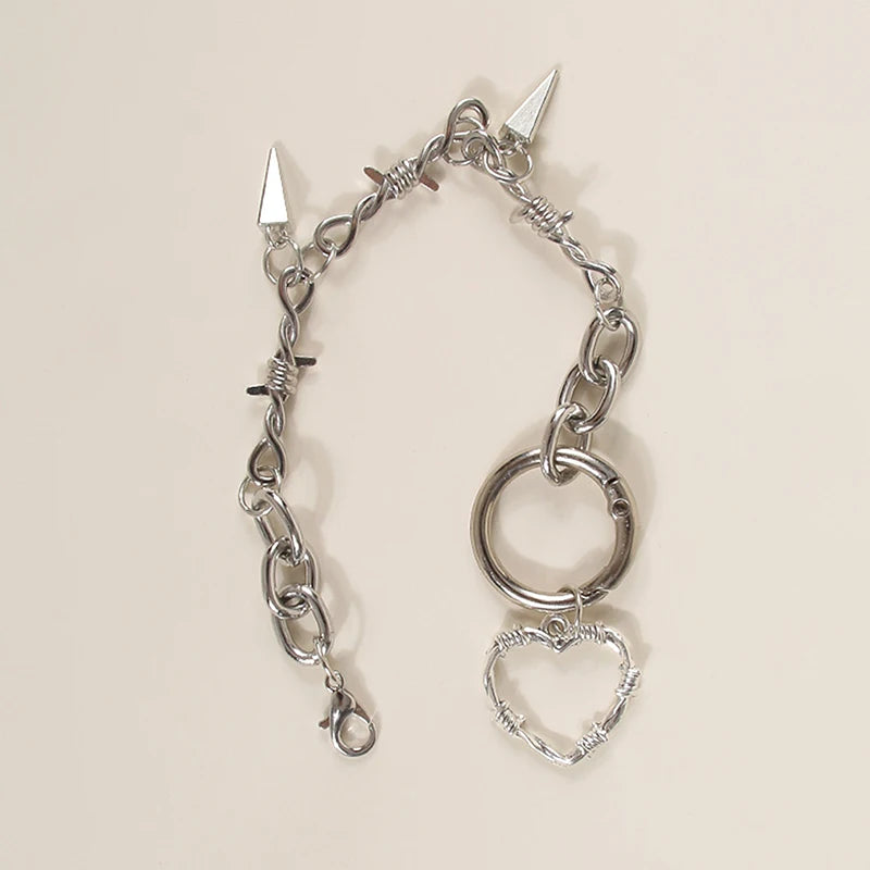 Gothic Skull Moth Metal Shoe Chain for Combat Boots – Punk Goth Street Style Jewelry Accessory