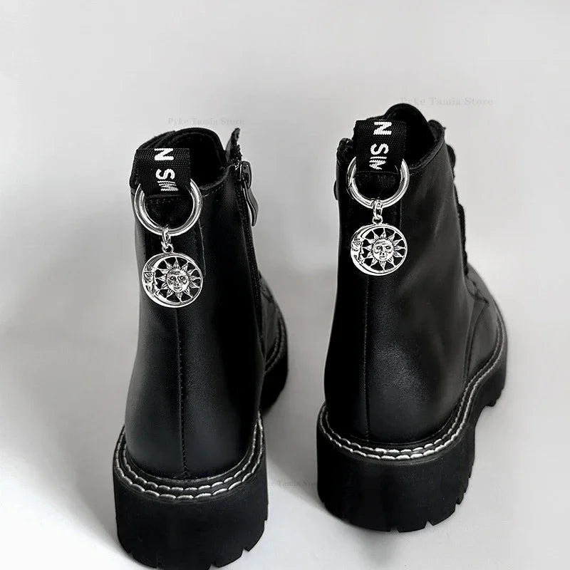 2-Pack  Shoe Buckles – Removable Boot & Shoe Accessories for Emo, Goth, Punk Style