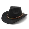 Western Cowboy Hat – Men’s Jazz Knight Felt Hat with Skull-Shaped Decoration, Ethnic Grassland Sombrero Style