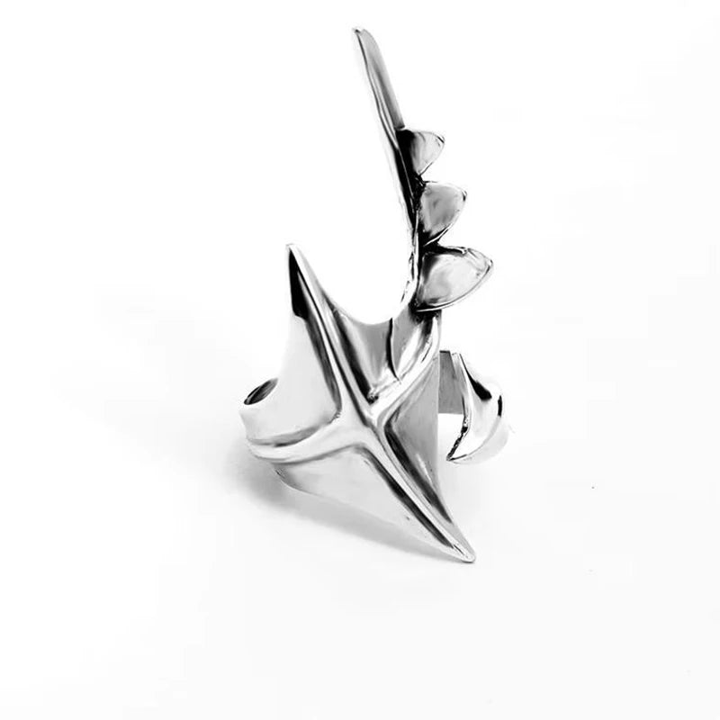Cyberpunk Alien Irregular Ring Unisex Streetwear Jewelry For Hip Hop Carnival Accessories