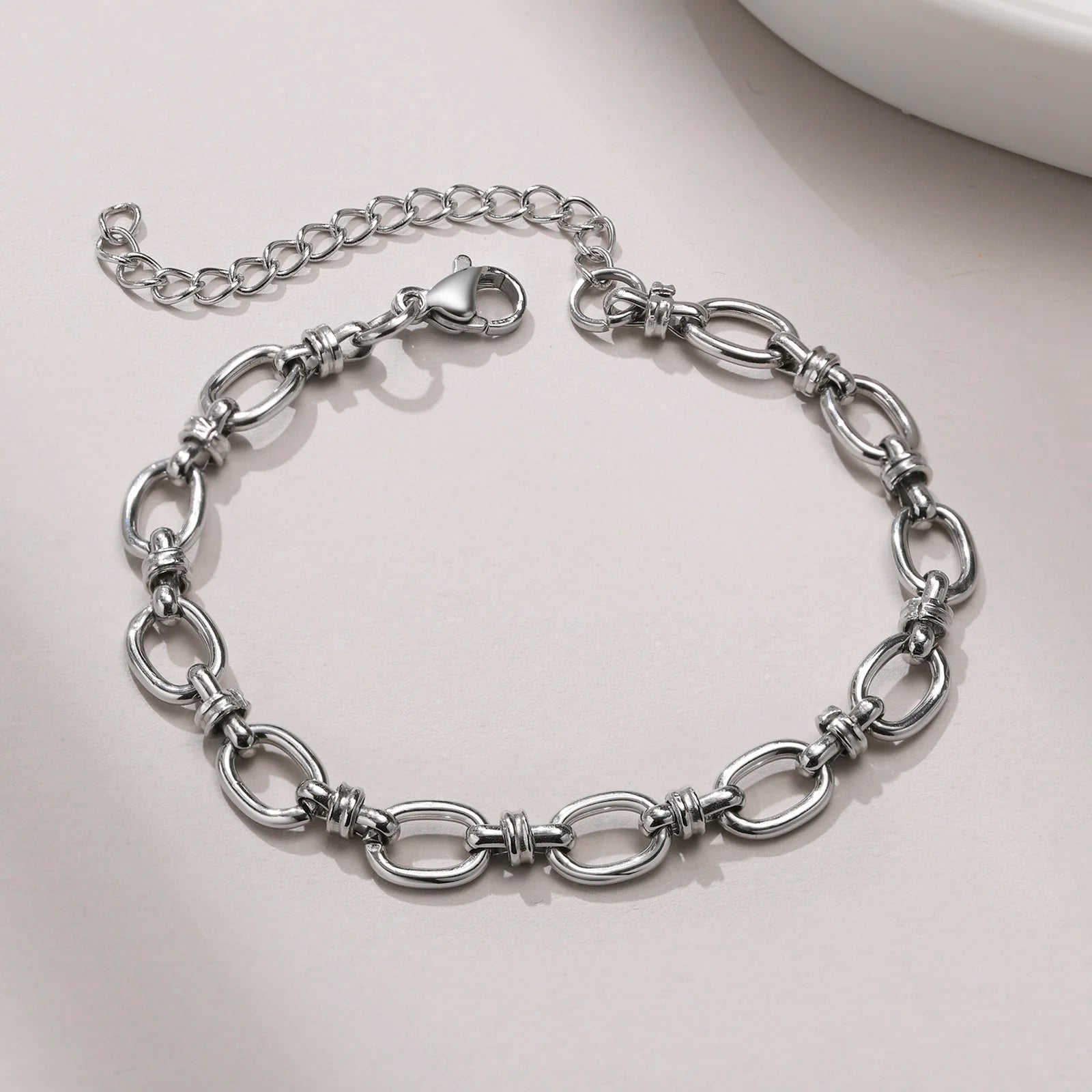 Stainless Steel Cross Bracelet Waterproof Fade Resistant Wristband