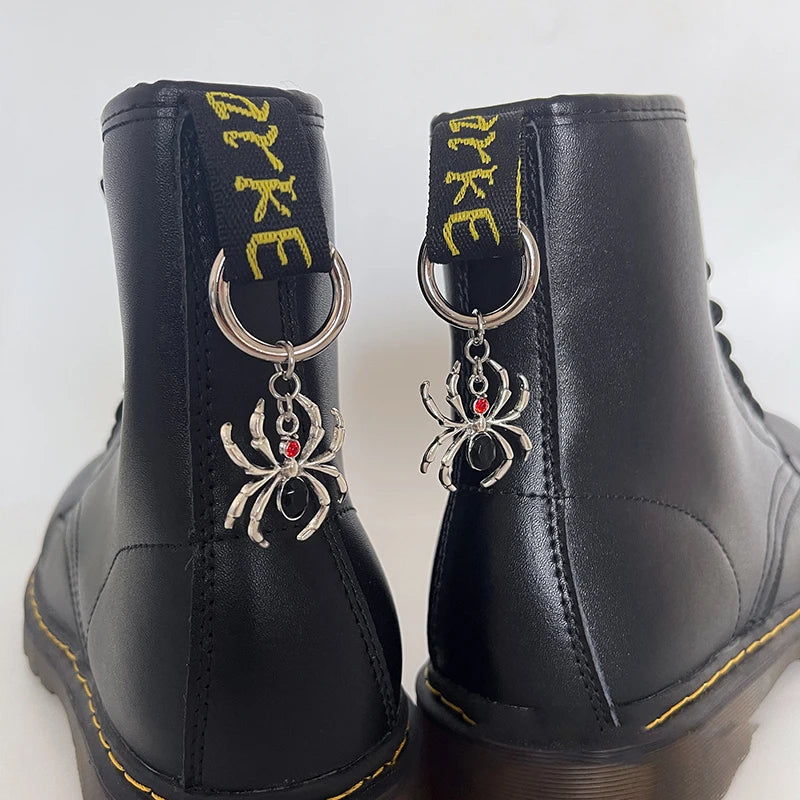 Gothic Metal Shoe Buckle Detachable Circle Buckle Pendant Shoe Accessories
