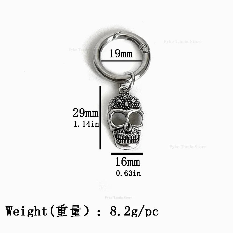 2-Pack  Shoe Buckles – Removable Boot & Shoe Accessories for Emo, Goth, Punk Style