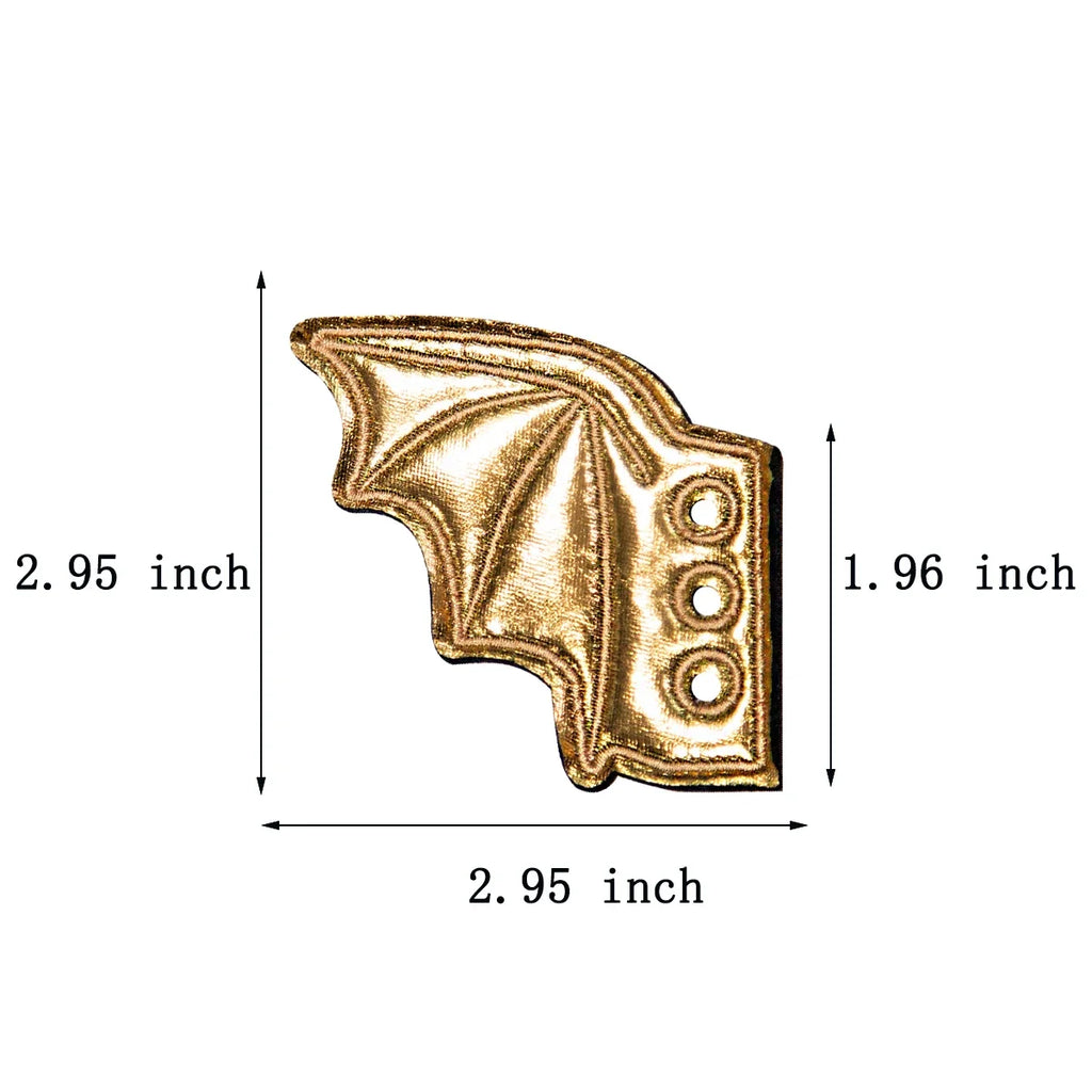 Bat Wings Shoe Charms Accessory For Sneakers Boots And  Shoes Iridescent Glitter DIY Decor
