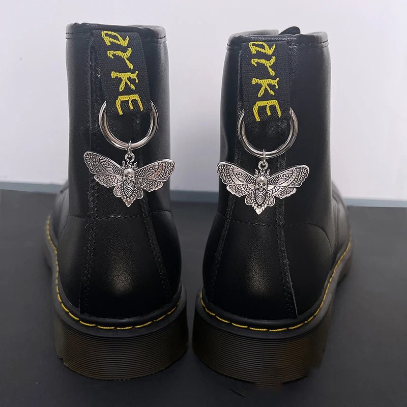 Gothic Metal Shoe Buckle Detachable Circle Buckle Pendant Shoe Accessories