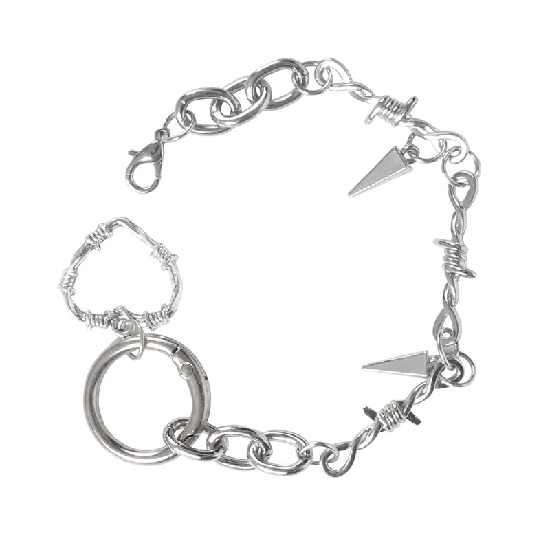 Gothic Skull Moth Metal Shoe Chain for Combat Boots – Punk Goth Street Style Jewelry Accessory