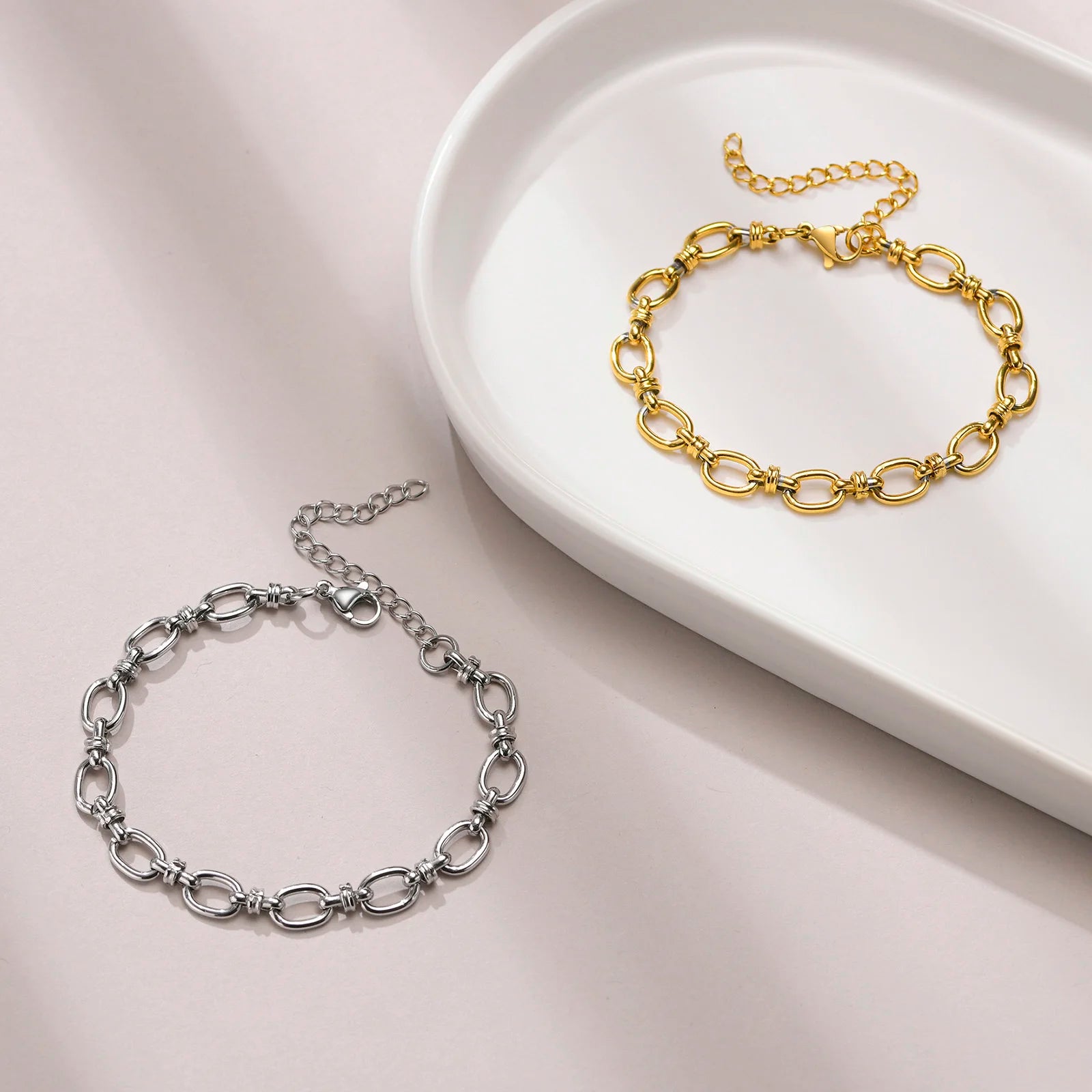 Stainless Steel Cross Bracelet Waterproof Fade Resistant Wristband