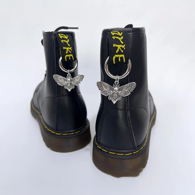 Gothic Metal Shoe Buckle Detachable Circle Buckle Pendant Shoe Accessories