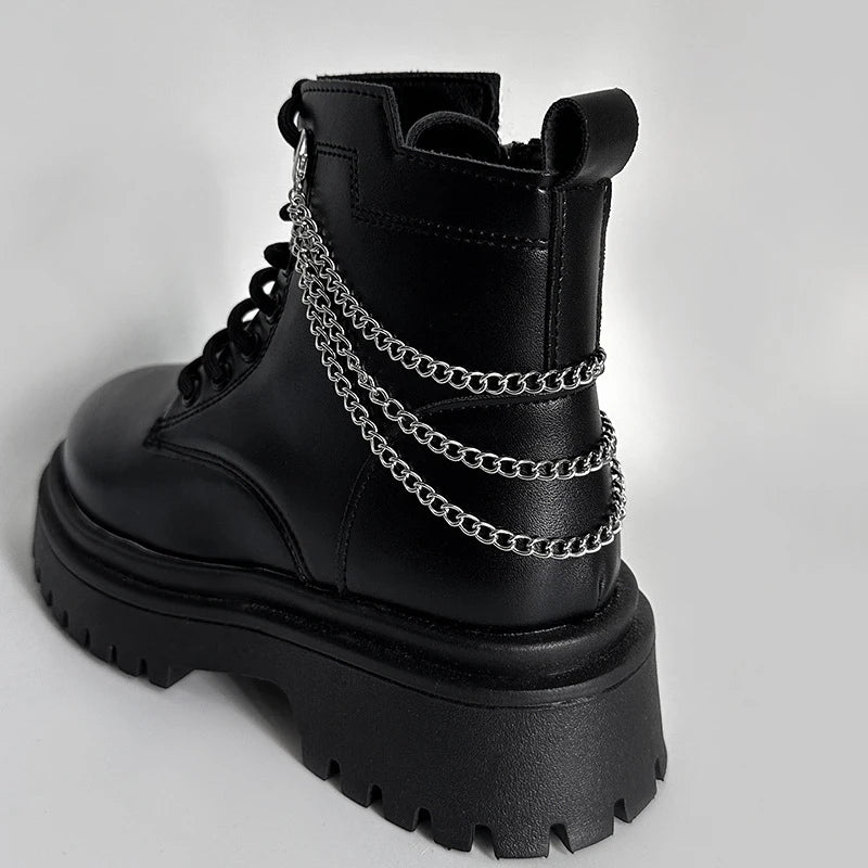 Gothic Metal Shoe Buckle Detachable Circle Buckle Pendant Shoe Accessories