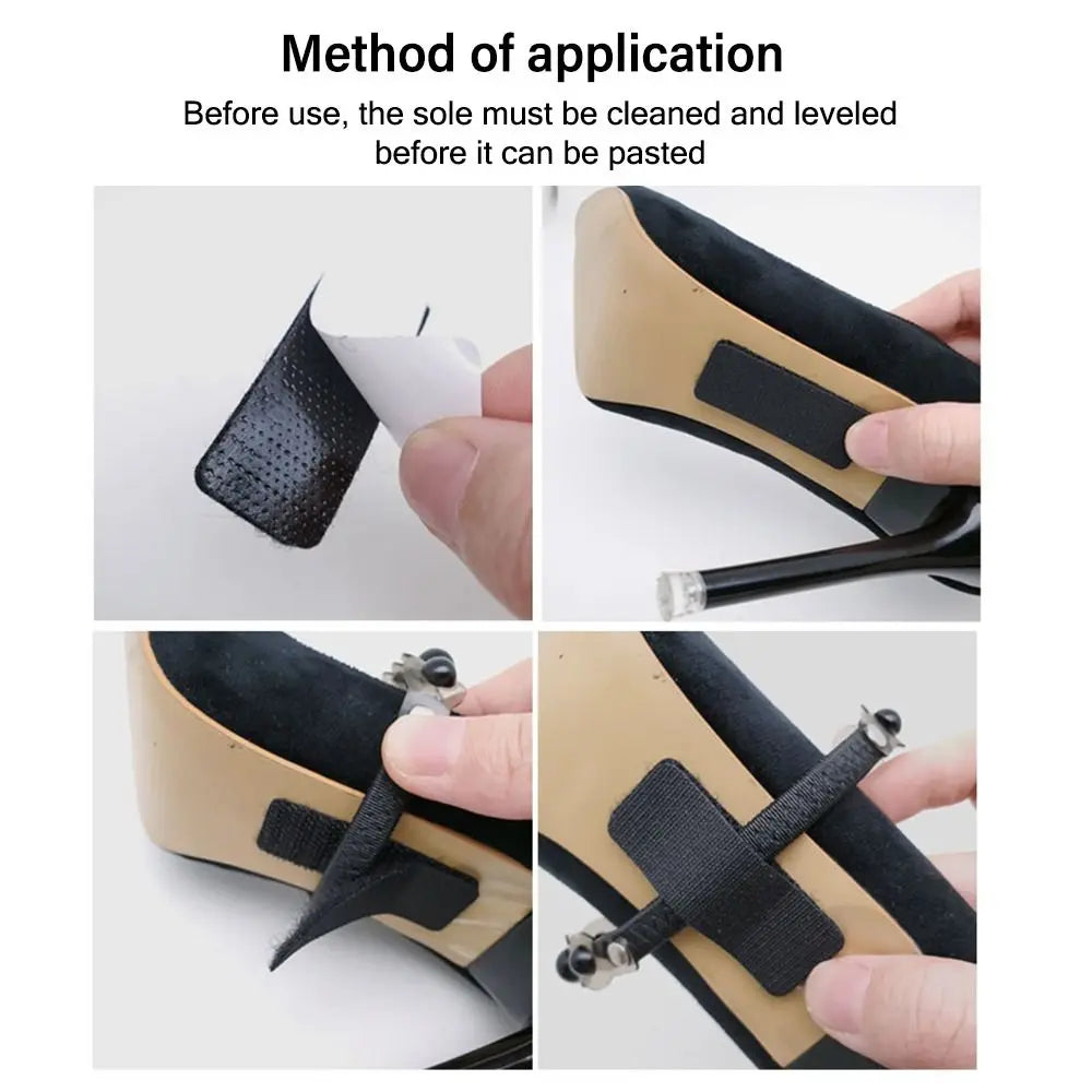 Anti Loose Adjustable Detachable Leather Shoes Strap For Women High Heels Secure Fit