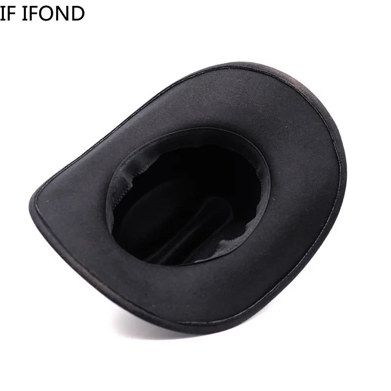 Vintage Western Cowboy Hat – Stylish Wide Brim Cloche for Men & Women