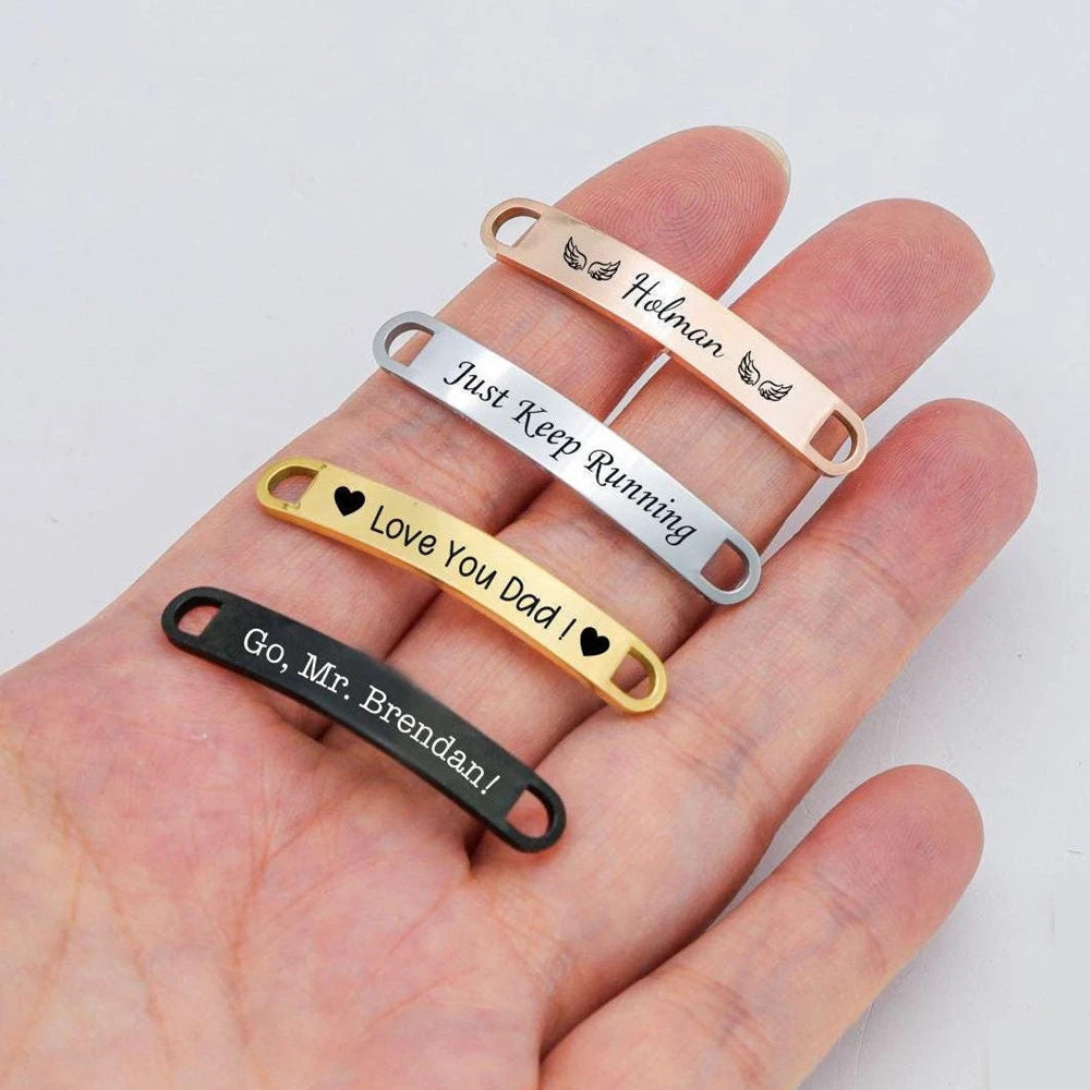 Personalized Metal Shoe Tags ✨ Custom Engraved Names on Stainless Steel Lace Charms – Unique Shoe Buckles for Men & Women 🏃‍♀️ #CustomStyle #ShoeJewelry"