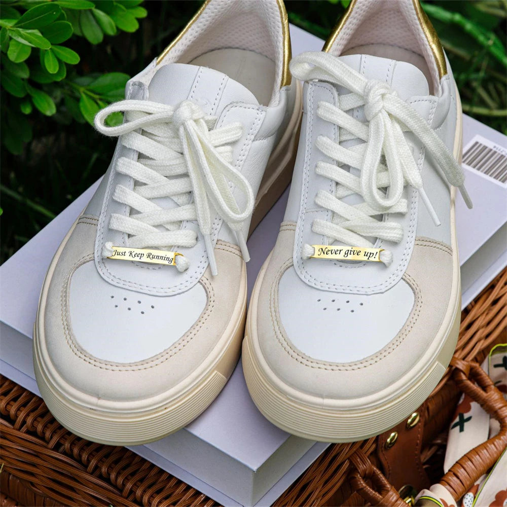 Personalized Metal Shoe Tags ✨ Custom Engraved Names on Stainless Steel Lace Charms – Unique Shoe Buckles for Men & Women 🏃‍♀️ #CustomStyle #ShoeJewelry"