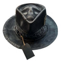 Black Gothic Cowboy Hat Unique Headwear Halloween Party Accessory Skull Cowboy Hat Spooky Headwear Festival Cowboy Caps Ornament