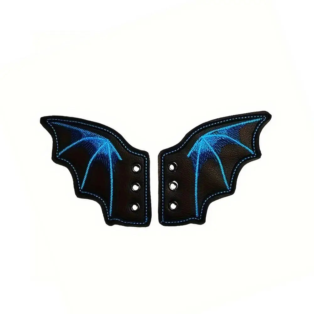Goth Vibes Only 🖤 Bat Wing Shoe Charms for Punk Style